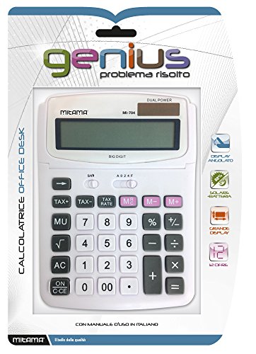 MITAMA 61785- CALCOLATRICE DA TAVOLO 12 cifre
