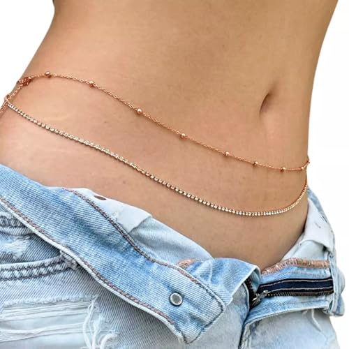 Image of VAMA FASHIONS Sexy Stone Hip Belly Chain Saree Waist belt karddhani vaddanam Bikni Kamarbandh Body Kamarchain Kamarband for women Girls