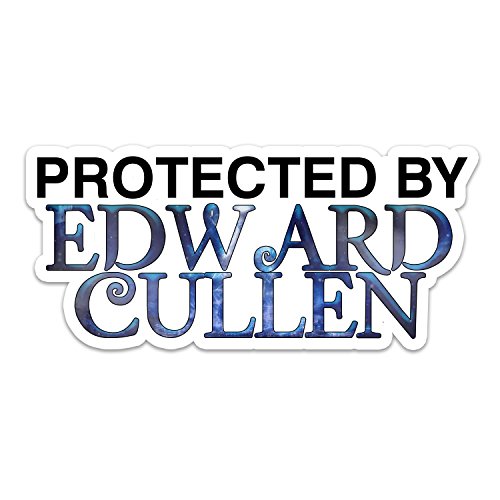 Bargain Max Decals Protected by Edward Vampire Cullen Window Laptop Car Sticker 8'
