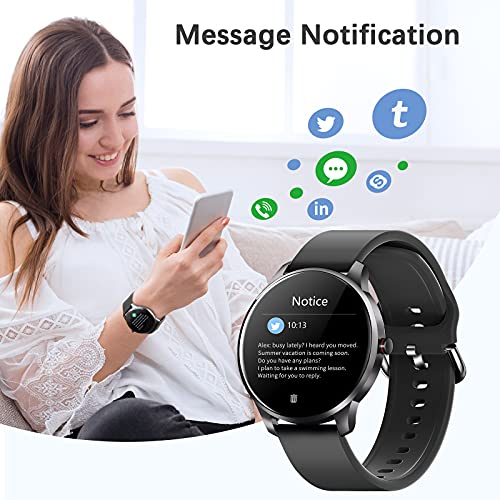 CUBOT Smartwatch heren, fitnesshorloge, 1,3 inch (33 mm) touchscreen, IP68 waterdicht, fitnesstracker, hartslagmeter… - Image 7