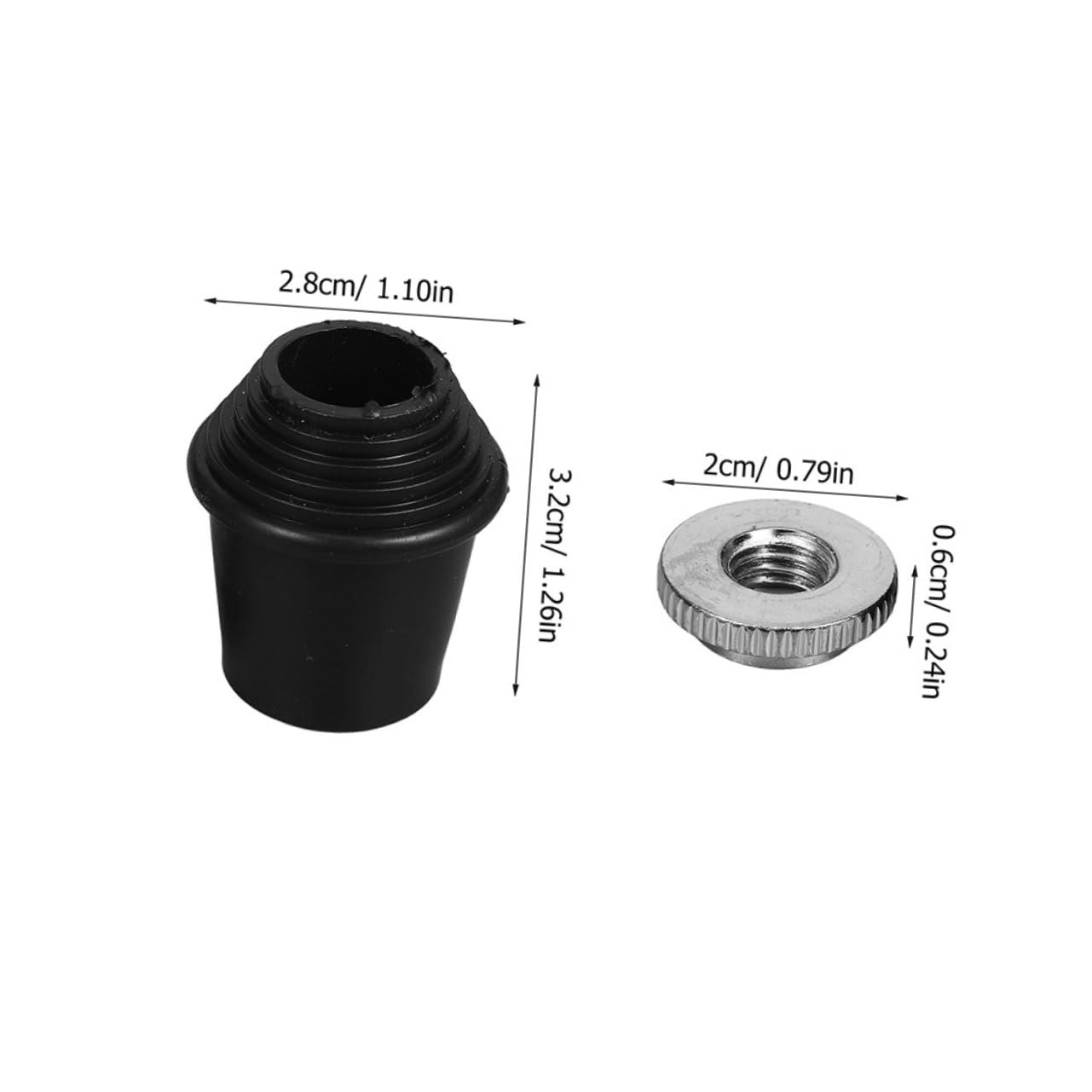 Toddmomy Drum Hardware Set Drum Rack Foot Pad Pads Rubber Feet Stand Protectors