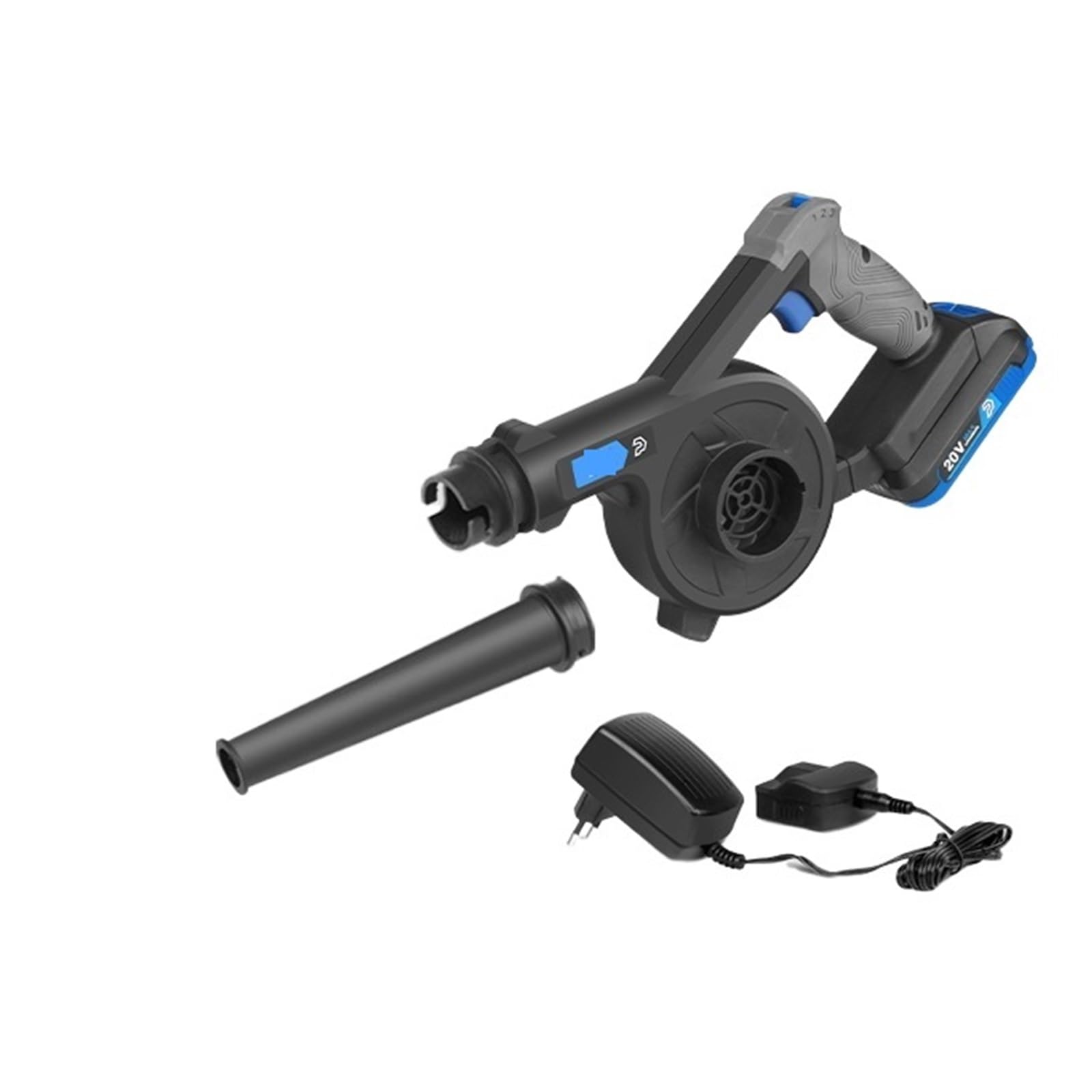Ventilador, Soplador de Aire eléctrico, soplador inalámbrico de jardín de 20V, Herramientas de colector de Polvo de Ordenador de Velocidad Variable for Limpieza al vacío(Blower)