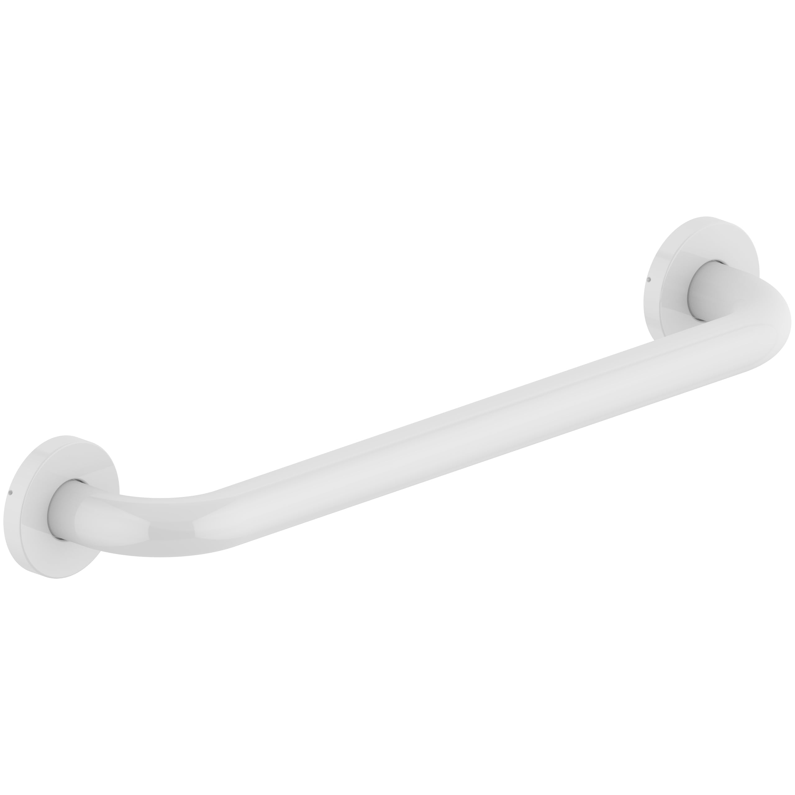 Barra di sostegno da 40,6 cm in acciaio inossidabile 304, antiscivolo, per bagno, corrimano di sicurezza per bagno, doccia, WC, supporto per disabili anziani, GB-4023-WH, bianco