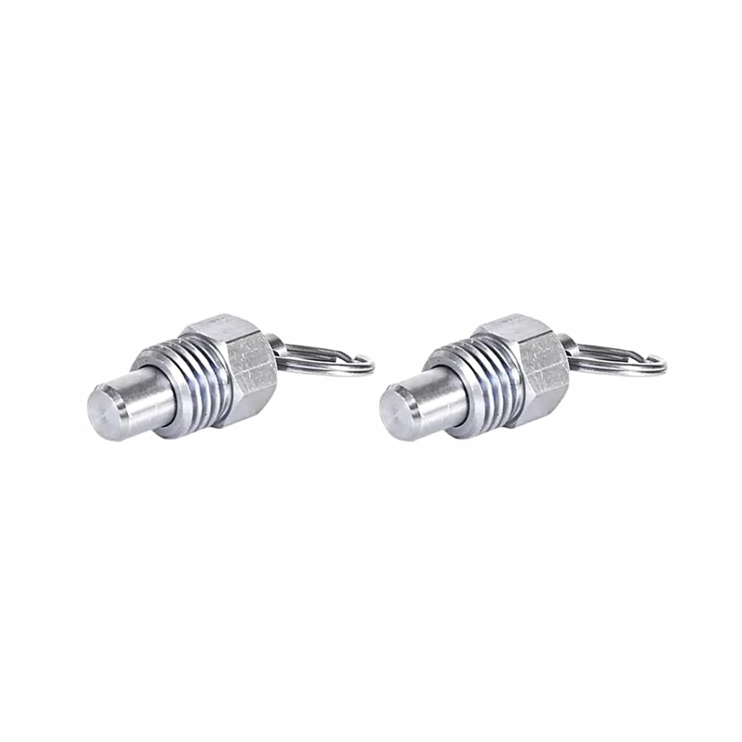 Plunger Pin, 2PCS Stainless Steel Short Style Knob Plunger Spring Pin Pull Indexing Positioning Self-Locking for Industrial Mechanical Use(Short M10 SS Pin 2PS)