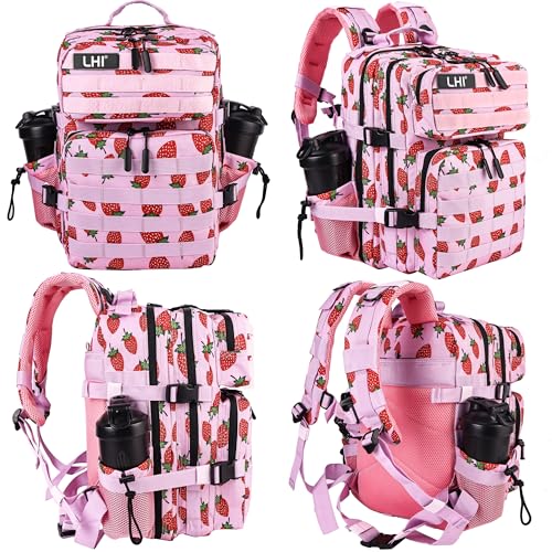 Image of LHI Tactical Military Backpack for Men and Women 25L /35L Army Assault Pack Bag Small Rucksack with Bottle Holder