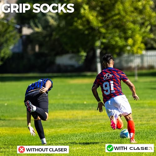 CLASER Grip Socks Soccer - Non Slip Football - Sock Men - Sports Women - Soccer Youth - Antideslizantes - US 6-9 1 2 3 pairs2