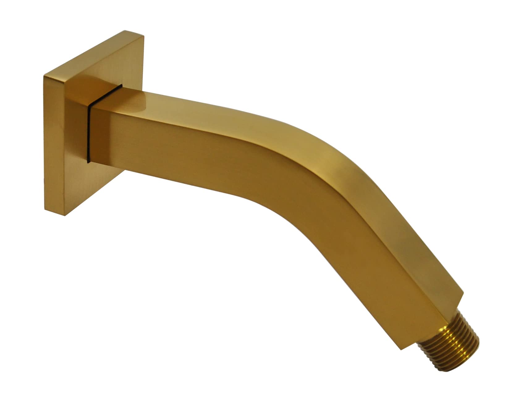 Buy Aquaiaw Square Shower Arm and ORing Flange, 6 inch, Solid Brass