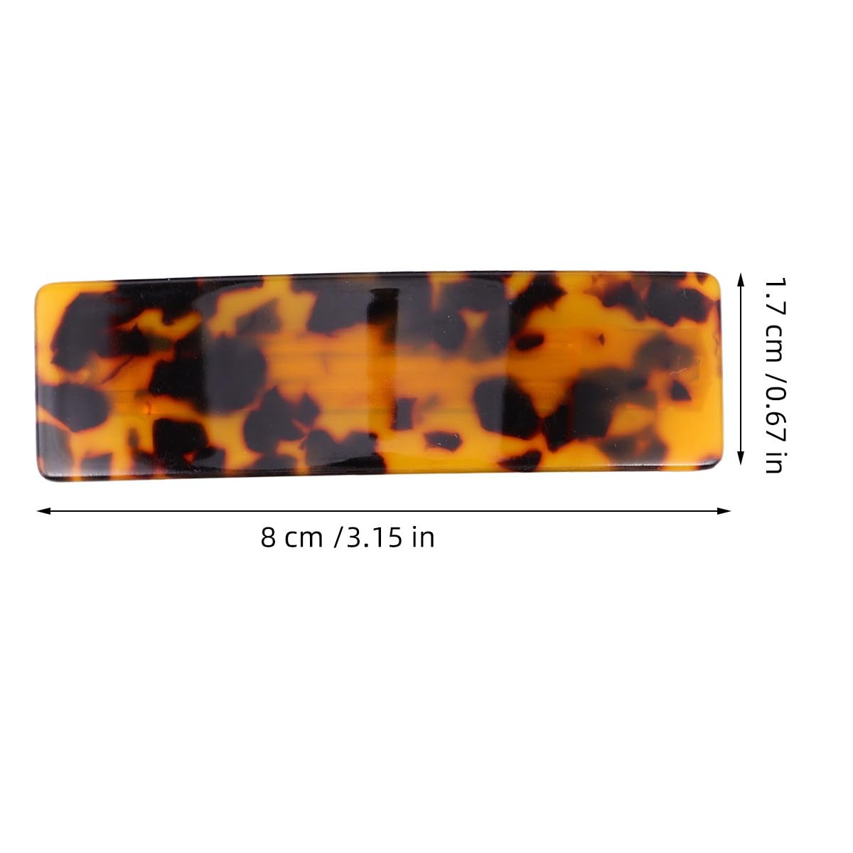 BETOOKY 2 Pcs Fashionable Pigtail Spring Hair Clips Set Chic Tortoiseshell Hair Barrettes for Women and Suitable for Daily Styling and Casual Wear