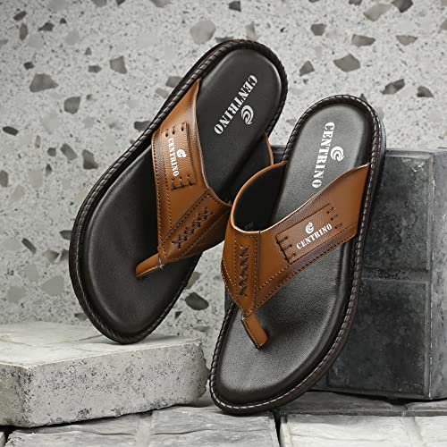 Image of Centrino Men's Flip-Flop Slippers | Luxurious Comfort for Every Step | Slip-On Ease, Stylish Design | Perfect for Beach Days, Poolside Lounging, and Casual Wear (8201)