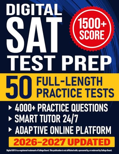 Digital SAT Test Prep: The Complete & Step-by-Step Study System t...