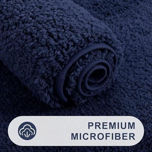 Image of Doormat for Bedroom,Bathroom,Kitchen,Living Room,Home,Entrance,Room,Foot Mats,Floor mat,Main Door,Rug Non Slip Mats,Door Mate,Floor Mat Soft Door Matt (Bath Mat Rug Blue)