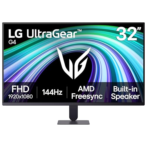 Image of LG 32G403B-B 32-inch Ultragear Full HD (1920 x 1080) Gaming Computer Monitor, 144Hz, 1ms, FreeSync, HDR10, Built-in Speaker, Reader Mode, HDMI, DisplayPort, Height and Tilt Stand, Black