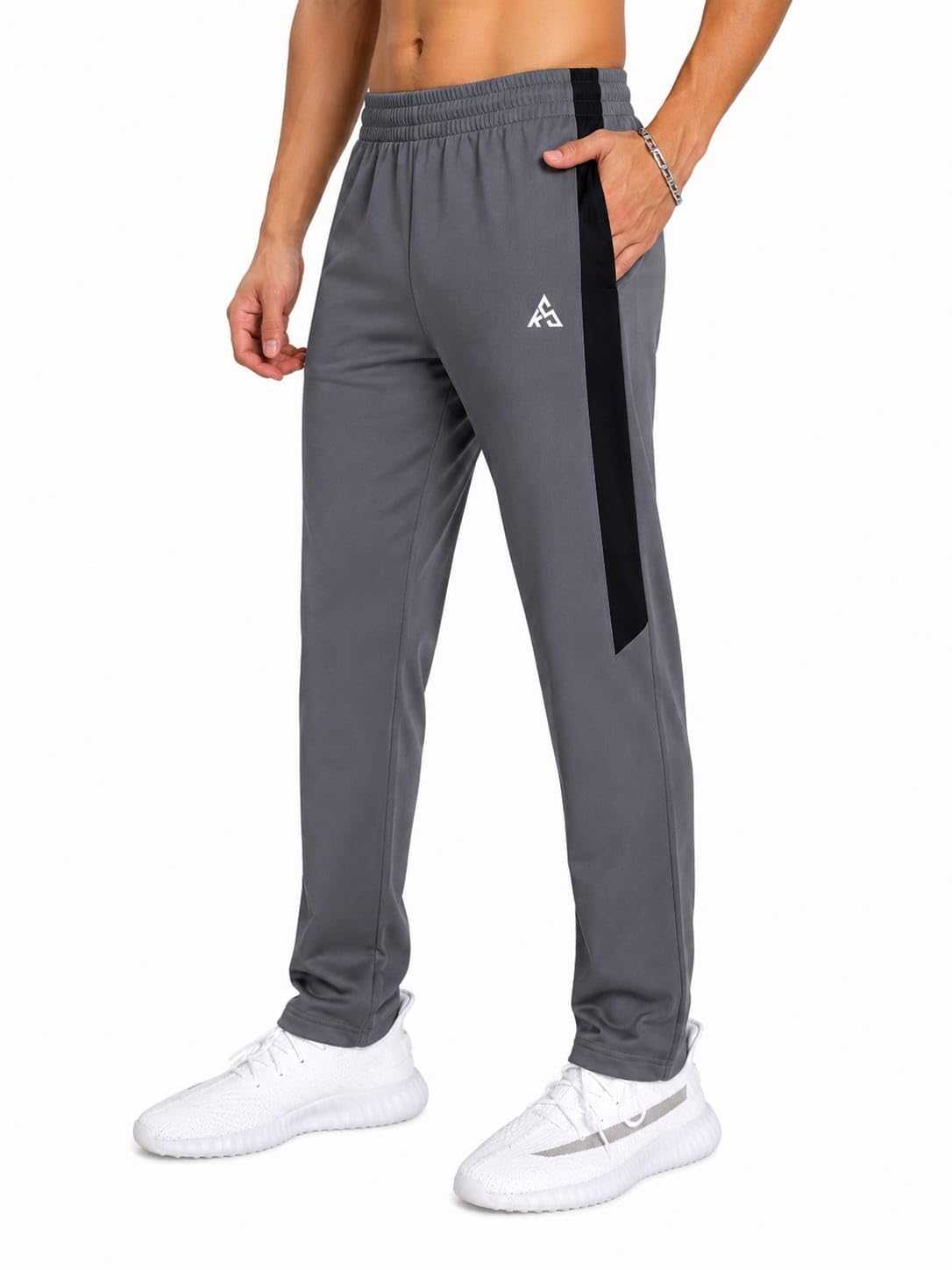 kaifson Men's Side Stripe Track Pants Stylish Side Patta Sportswear with Comfortable Regular Fit for Gym, Jogging-picture-44