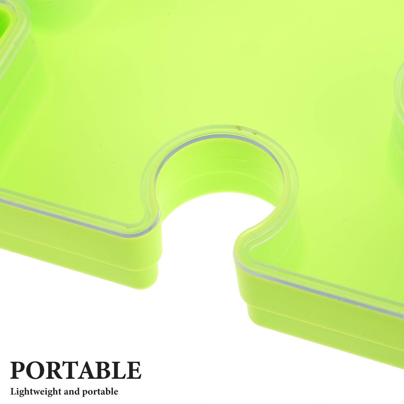 6pièces Plateaux De De Puzzles pour Garçon Fille Boîte à Puzzles avec Couvercle Empilables pour Maison Réutilisable