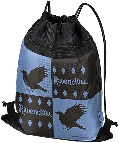 LOGOVISION Harry Potter Ravenclaw Pattern Drawstring Backpack Sports Bag Sackpack 17