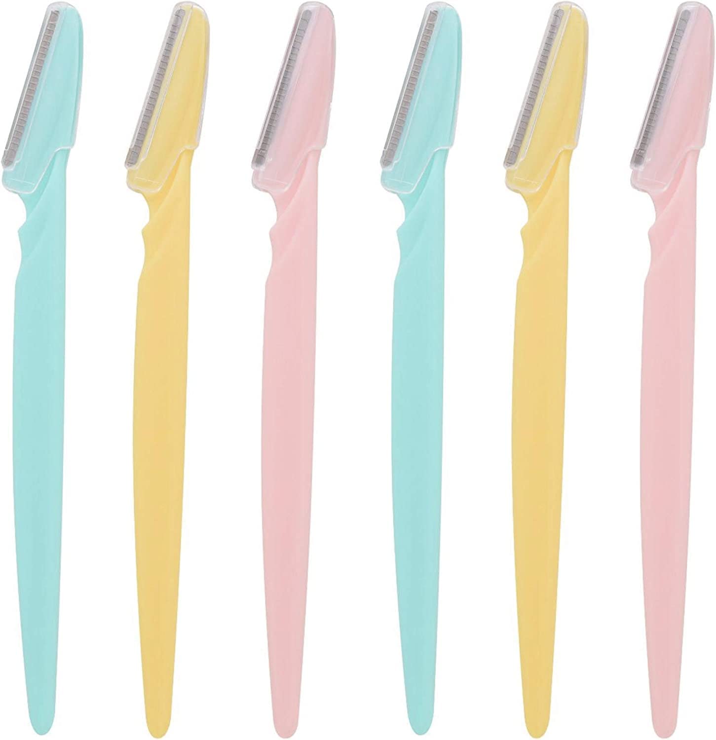 Fine Lines - Eyebrow Razor - Pack of 6, with Guarantee | Face Razors for Women, Manual Shavers before Makeup | Eyebrow Shaper, with Dermaplaning Razors for Face | Facial Hair Remover