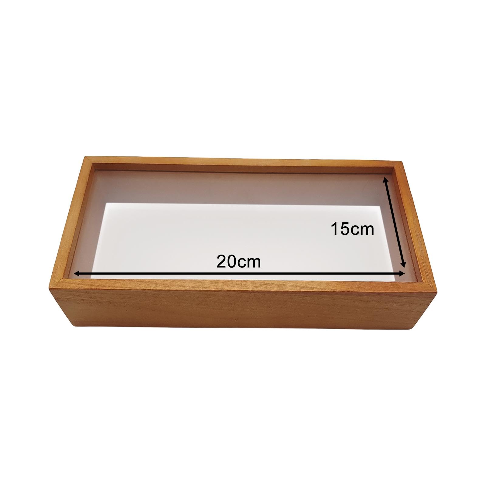 Shadow Box Frame Dried Flower Display Case Rectangle DIY Gifts Plexiglass Storage Box Memory Box for Wedding Photos Awards , 8inch