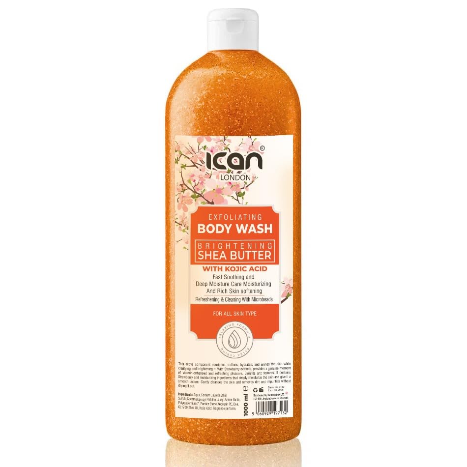 Ican London Shea Butter With Kojic Acid Brightening Exfoliating B...