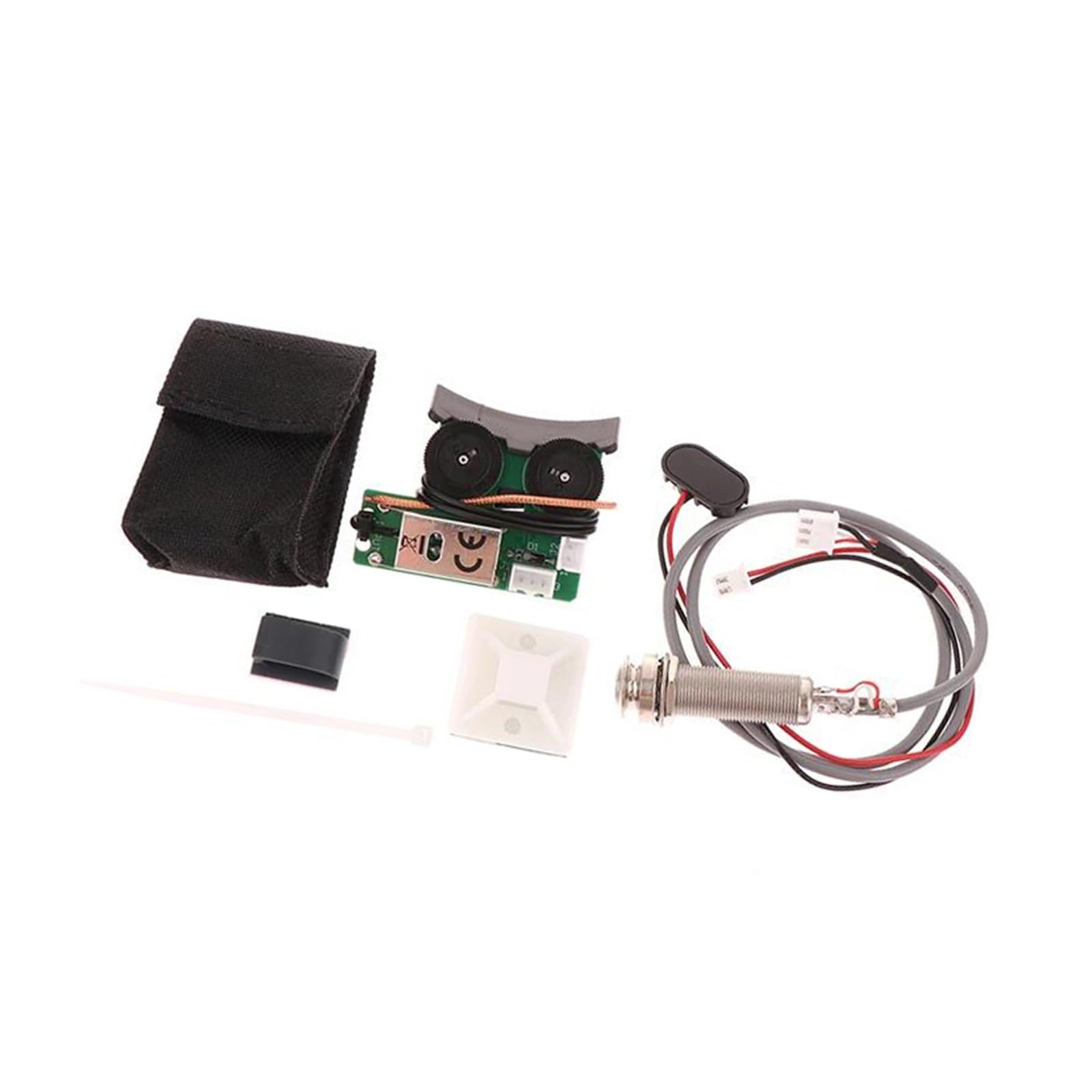 Gitarren-Tonabnehmer Für Anfänger DIY Stimmgerät Mit Piezo Equalizer Und Mikrofonzubehör Für Akustikgitarren Inkl Tail Pin