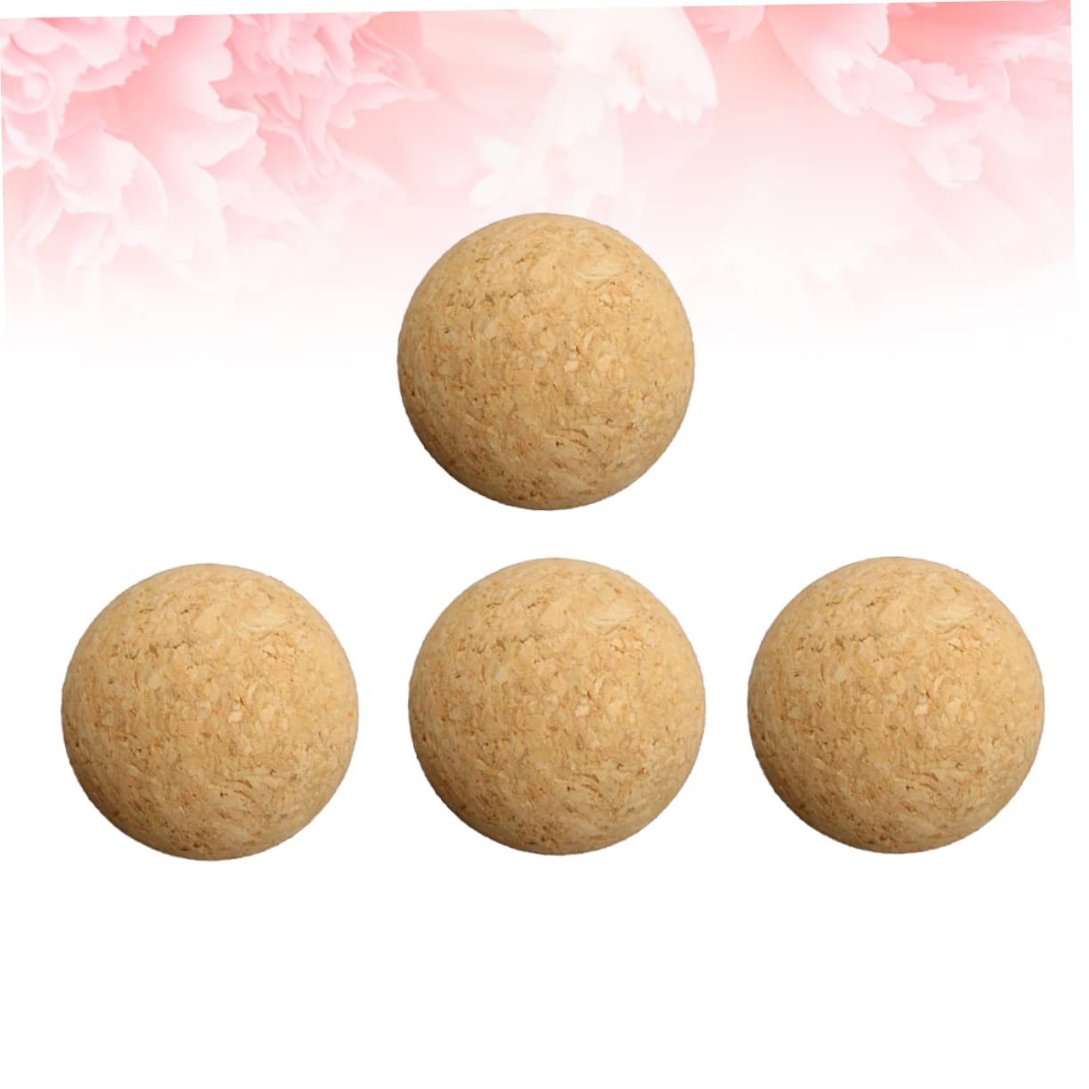 GALPADA 4Pcs Wooden Foot Table Footballs Interactive Soccer Balls for Table Foosballs for Standard Foosball Tables Fun Indoor Soccer Game Accessories