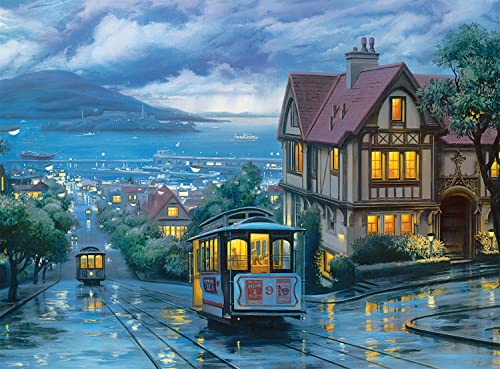 Buffalo Games - San Francisco Commute - 1000 Piece Jigsaw Puzzle, Multicolor