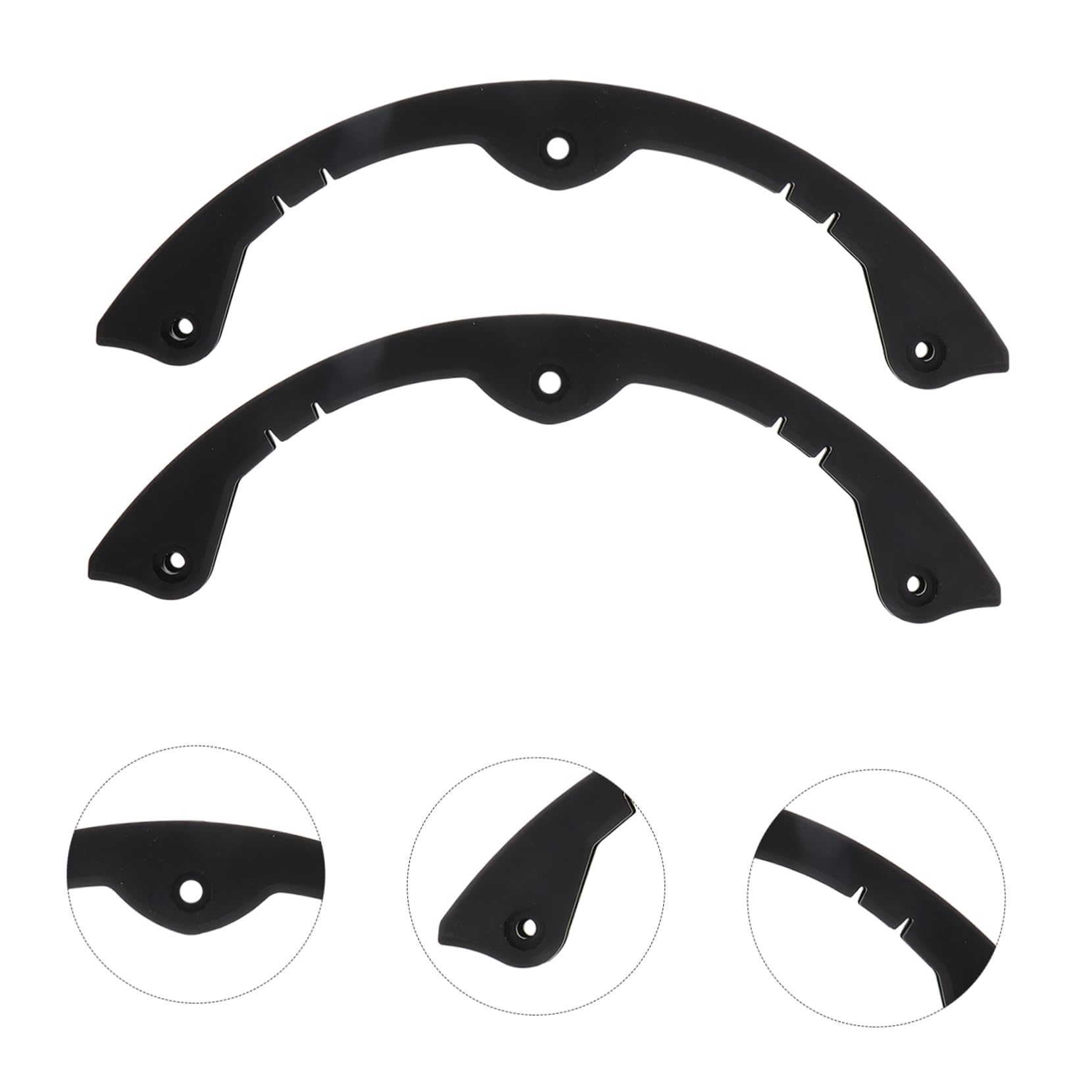 KOMBIUDA 2pezzi Protezione Bordi Snowboard Strisce Arrotondate per Longboard Skateboard Copertura Ammortizzante per Coda Punta Tavole Singole