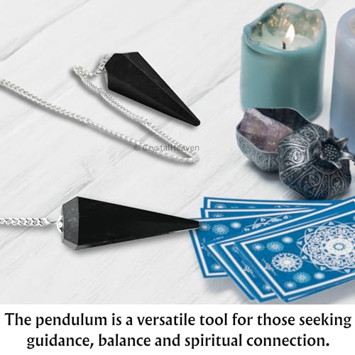 Image of Certified Black Tourmaline Pendulum Dowsing Tool