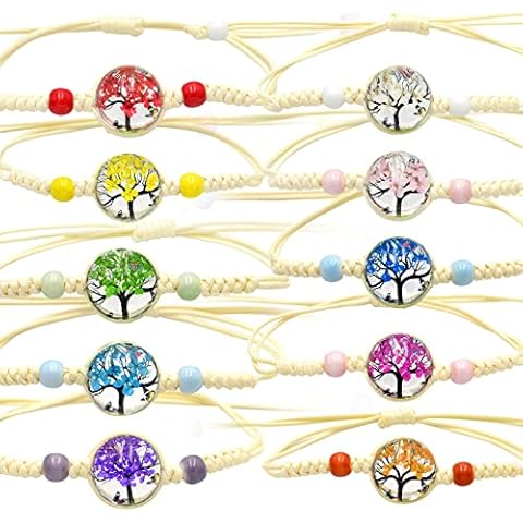 10Pcs Tree of Life Friendship Bracelets Cover
