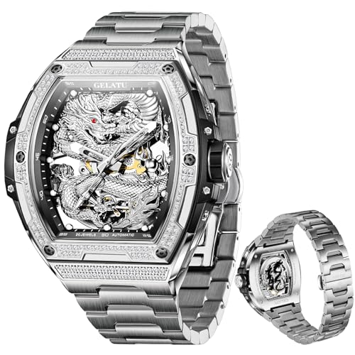 Image of OLEVS Automatic Gold Watches for Men Luxury Classic Stainless Steel Calendar Luminous Waterproof Watches for Men
