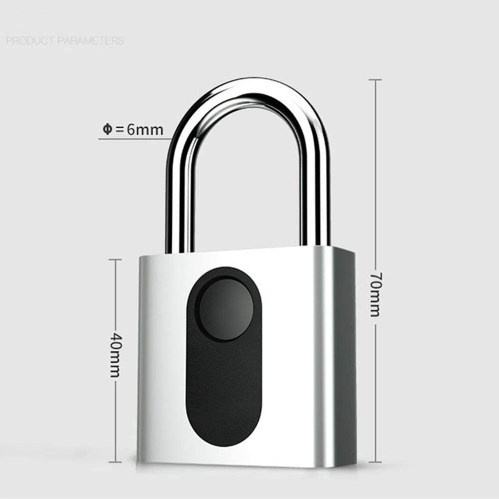 Candado de Huellas Dactilares a Prueba de Intemperie |Cerradura sin Llave con calificación de Durabilidad |Cerradura al Aire Libre biométrica Inteligente para los casilleros, Puertas y Gimnasio