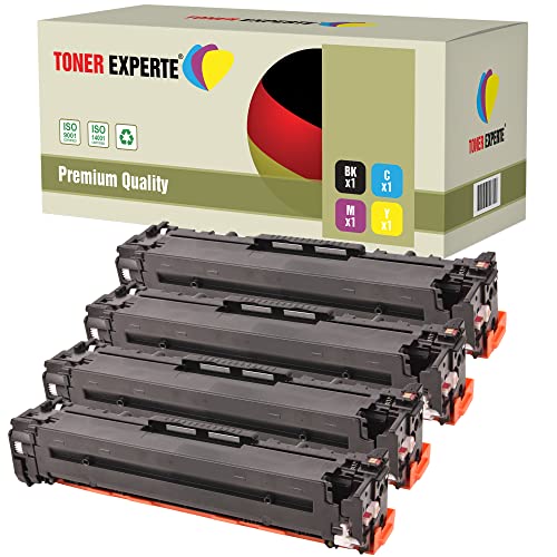 TONER EXPERTE® CE410X CE411A CE412A CE413A 4 Cartuchos de Tóner compatibles para HP LaserJet Pro 400 Color MFP M475dn M475dw M451nw M451dn M451dw Pro 300 M351a M375nw (BK: 4400 & C/M/Y: 2600 páginas)