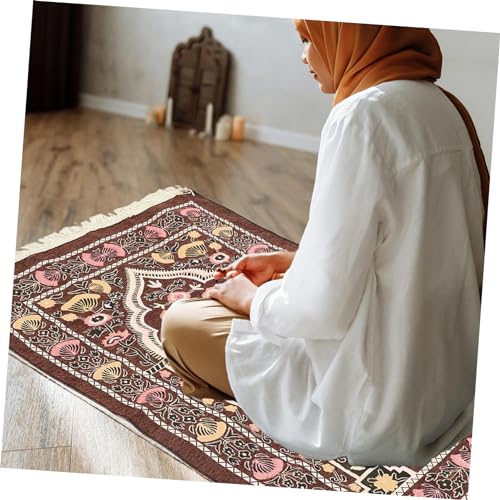 Tapis de prière portable chenille coffee lot de 4 Magiclulu