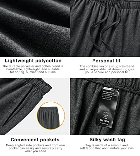 LAPASA Pacco da 2 Pantaloncini Pigiama Uomo