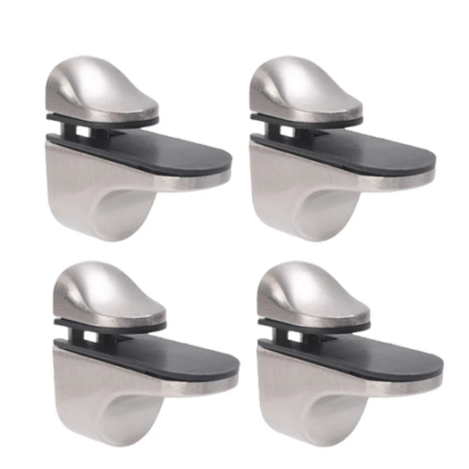 8Pcs Adjustable Glass Shelf Clamp Zinc Alloy Bracket for Bathroom Support