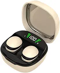 Fones de Ouvido Intra-auriculares para Dormir Fones de Ouvido com Cancelamento de Ruído Fone de Ouvido para Dormir Sem Fio 5.3 Fone de Ouvido para Lap, Pele