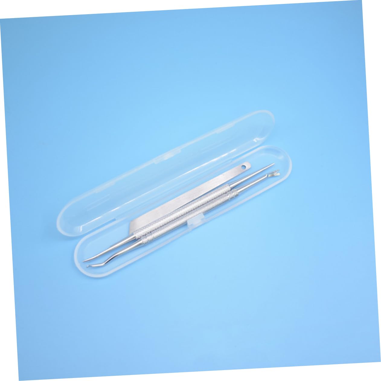 FOYTOKI Pedicure Tools Kit 3pcs Stainless Steel Nail Cleaners Cuticle Remover Spoon Fork Set for Nail Health Care