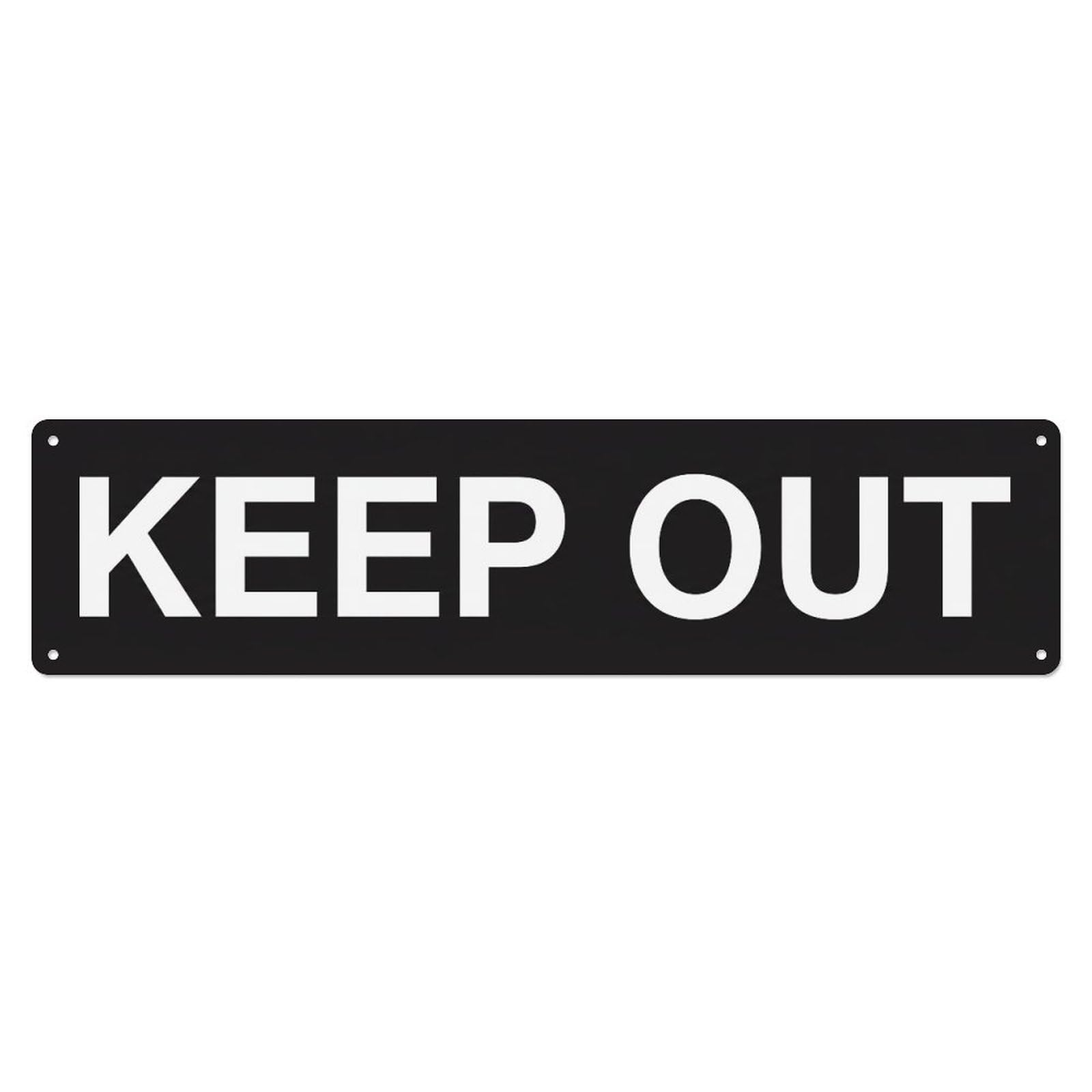 Metal Tin Sign Keep Out Private Property