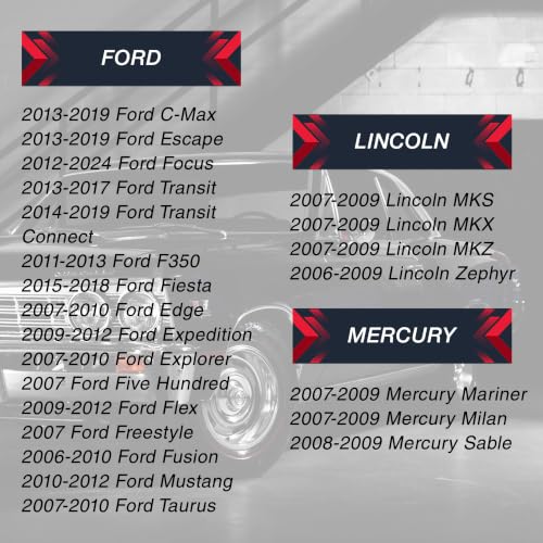 Llaves de encendido con chip para Ford Focus y Escape, juego de 2 unidades 5