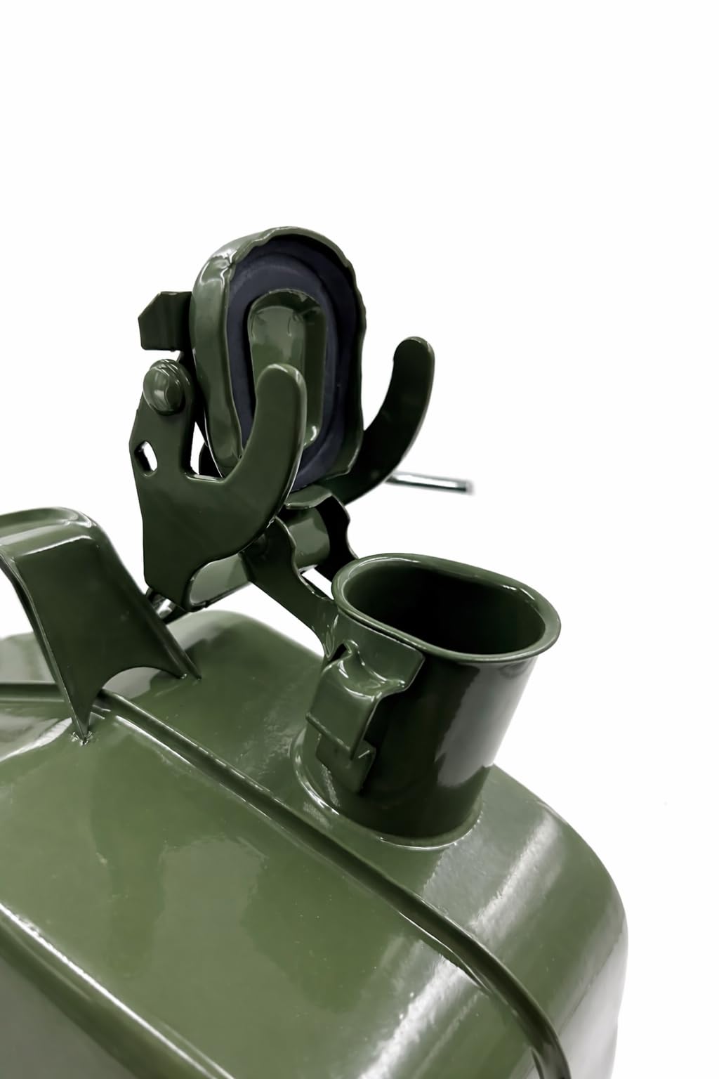 Tanica de acero pintada verde, homologada para combustible, gasolina y diésel, uso agrícola, náutico y de camping (20 L)