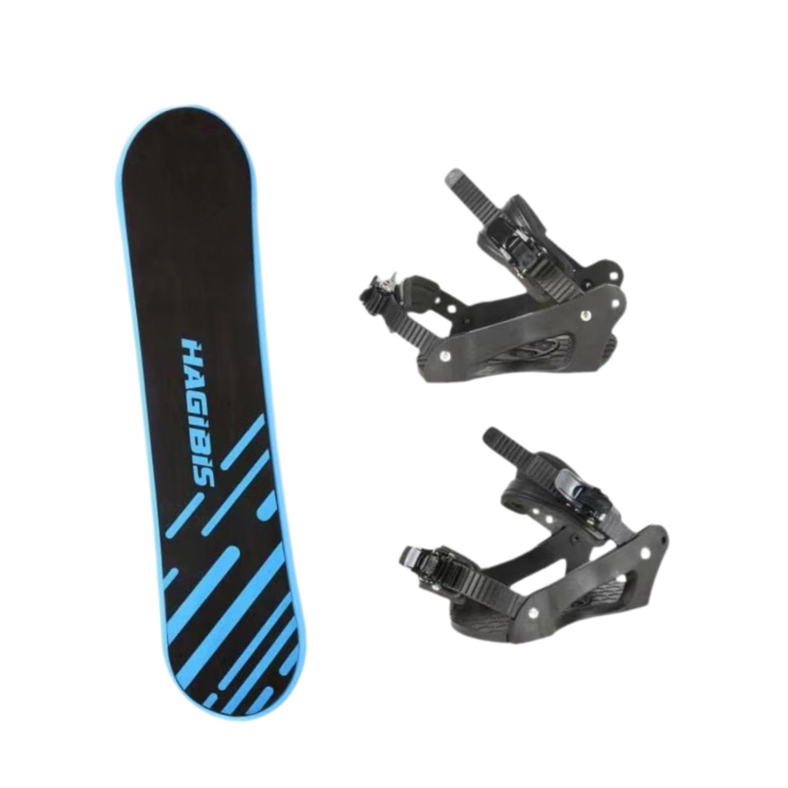 Colaxi Beginner Snowboard Winter Snow Slider Lightweight Practical Equipment Snowboarding Toy Slider with Binders for Outdoor Indoor