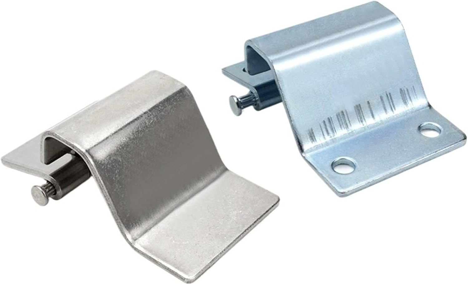 1pc Stainless Steel Welded Hinges Hardware Furniture Concealed Door Hinges Concealed Load-Bearing Hinges(Steel Perforated)