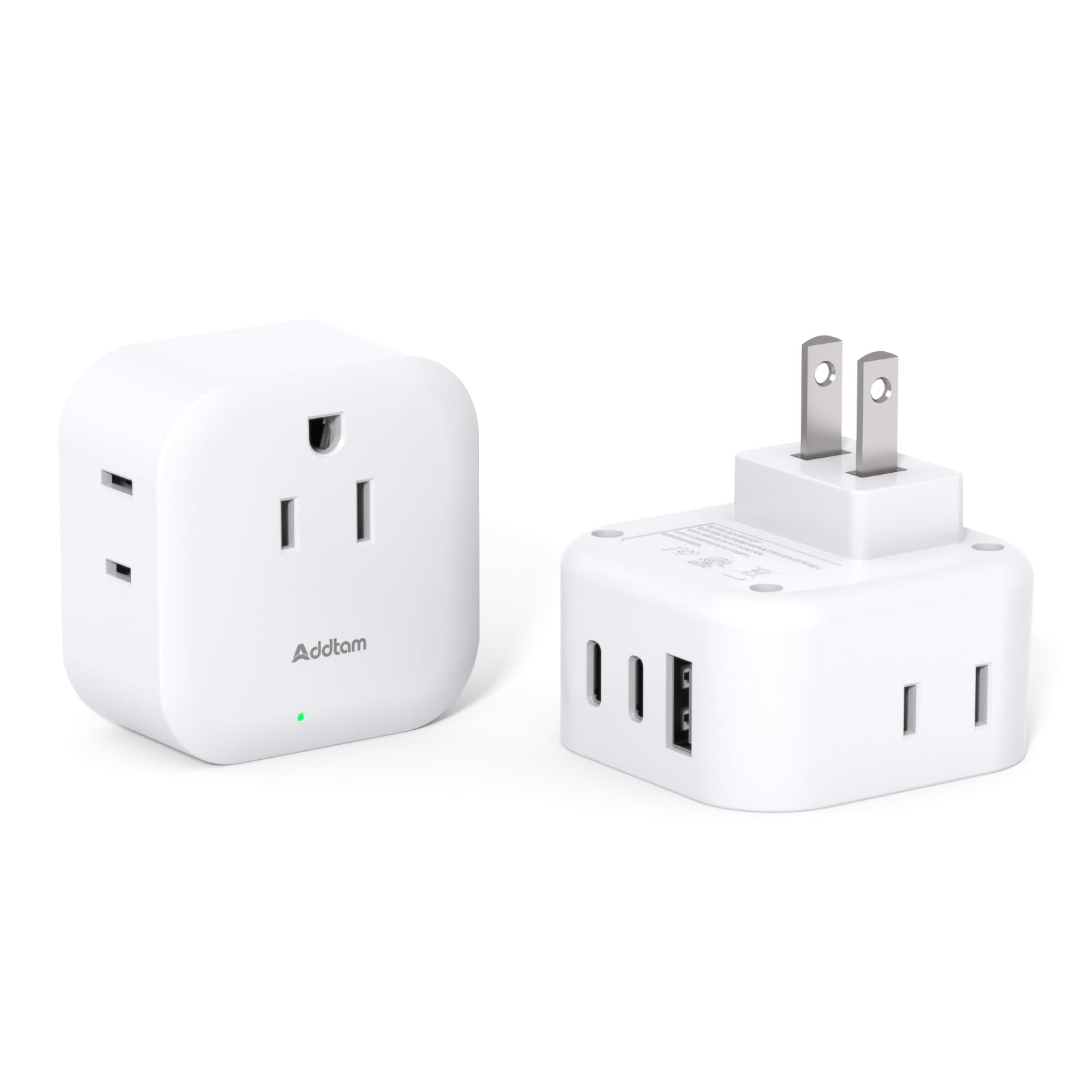 2 Pack US to Japan Plug Adapter, Japan Power Travel Adpter with 3 Outlets 3 USB Ports(2 USB C), Type A Travel Power Conver...