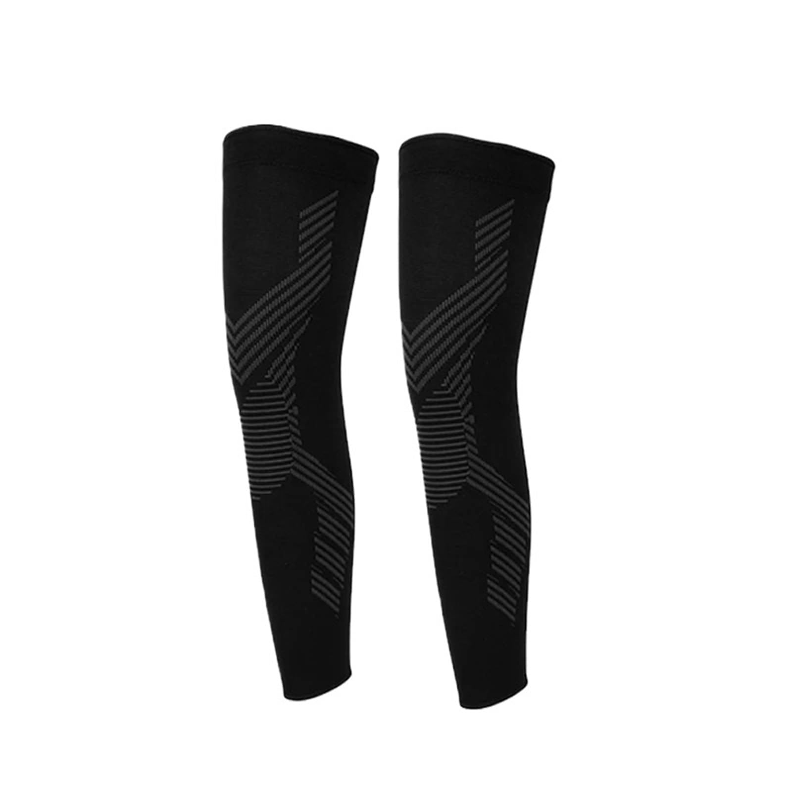 Funda De CompresióN Pierna Completa Mangas de compresión pierna completa for hombres y mujeres, rodillera larga for baloncesto, correr, entrenamiento, ciclismo, 1/2 Uds(Black-2pcs,S)