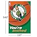 Boston Celtics NBA Invitation & Thank You Cards (3.88