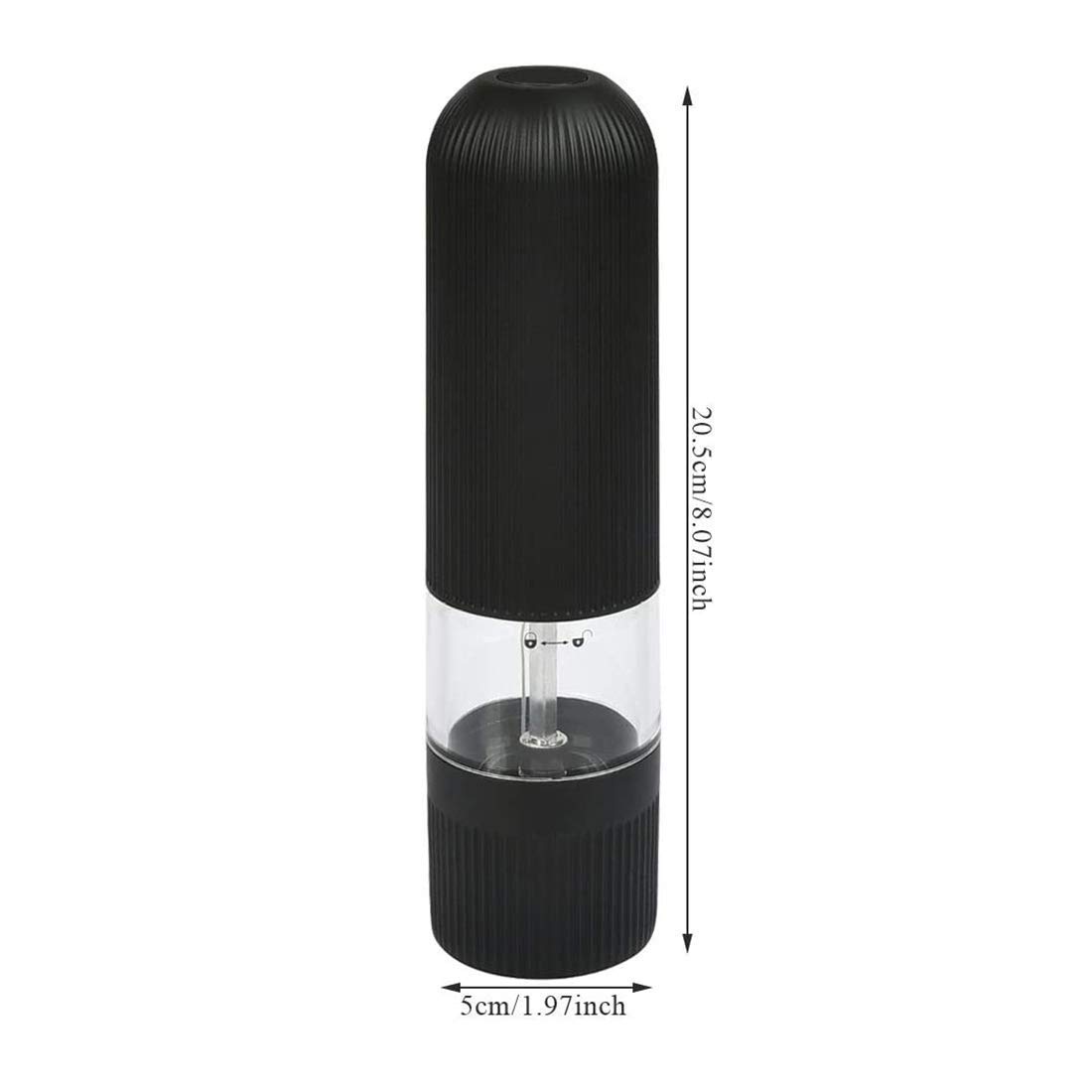 Elektryczny młynek do soli i pieprzu, młynek Shakers, regulowany, duży młynek do pieprzu, sól, suszone zioła, przyprawy, zestaw młynków do soli i pieprzu.