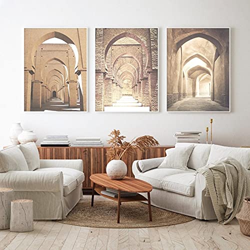 Affiches toile bohémien beige pour habiller un grand mur blanc sans effort