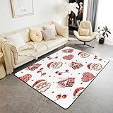 Homemissing Noël Antidérapant Tapis Salon 100 x 150 Cm Enfants Père Noël Moderne Tapis Ext...