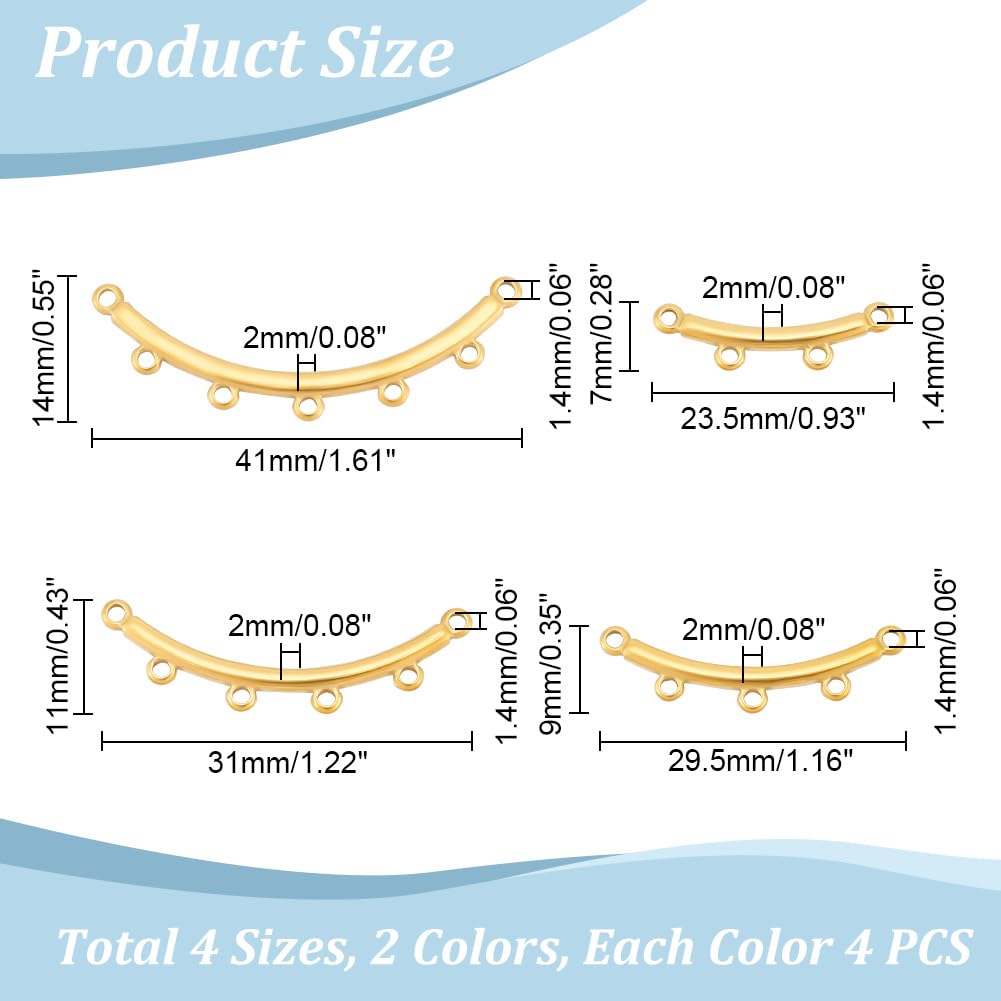 UNICRAFTALE 300pcs Anneau De Liaison En Acier Inoxydable Connecteurs De
