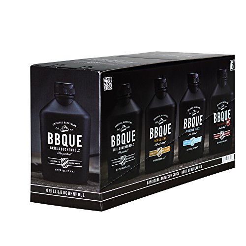 BBQUE Bayrische Barbecue Sauce 'Grill & Buchenholz' | 6er Pack