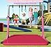 MEKETUM Gymnastic Kip Bar for Kids Training Horizontal Bars for Home Ages 3-15 Adjustable Height Non-Slip Gym Equipment Indoor with Rings